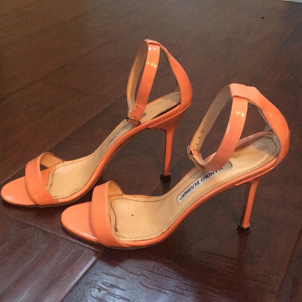 Manolo Blahnik Coral High Heels Sandals